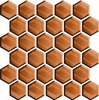 COOPER GLASS HEXAGON MOSAIC 25x25,8