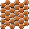 COOPER GLASS HEXAGON MOSAIC 25x25,8
