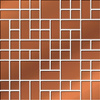 COPPER GLASS MOSAIC 25X25