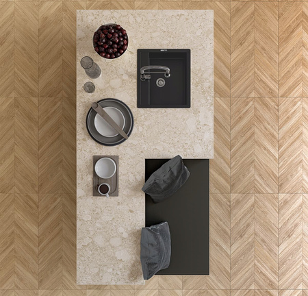 PŁYTKI DREWNOPODOBNE JODEŁKA CHEVRON NATURAL MAT 60X120 ATEM GAT.I