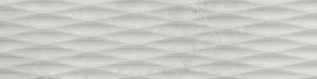 GRES MASTERSTONE WHITE DECOR WAVES RECT. 1197X297