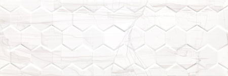 BRENNERO WHITE HEXAGON 25X75