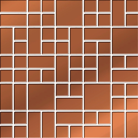 COPPER GLASS MOSAIC 25X25