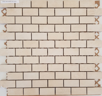 STEEL WHITE MOSAIC 30X30