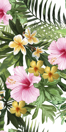TROPICAL FLOWERS INSERTO 60X60