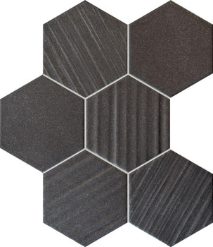 HORIZON HEX BLACK MOZAIKA 22,1X28,9