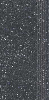 MOONDUST ( MACROSIDE ) ANTRACITE STOPNICA PROSTA NACINANA MAT. 29,8x59,8