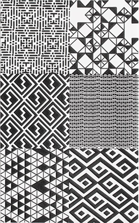 NERO MAJOLICA DEKOR 25x40