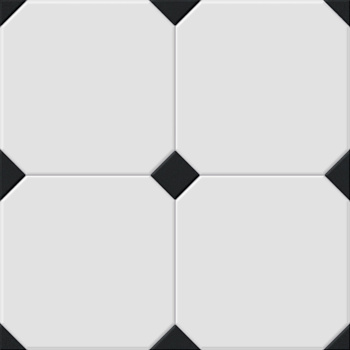 Betera Black White Rect. 58x58