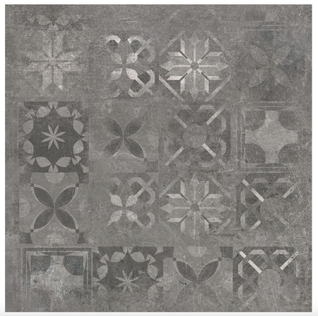 SOFTCEMENT GRAPHITE POLER DEC. AZULEJO 597X597 G.2