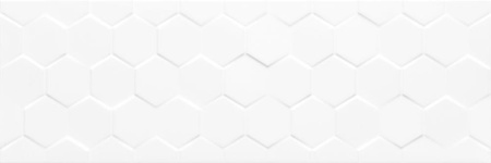 Pś CCR12-1 HEXAGON WHITE GLOSSY RETT 25x75 g.1 CC