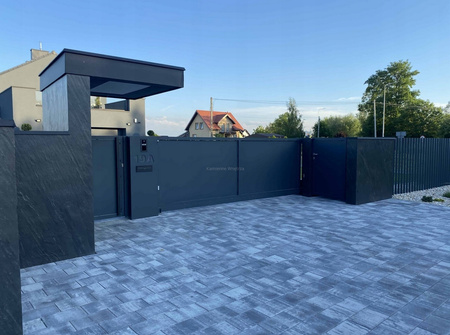 Kamień w rolce Fornir kamienny Naturalny Black LINE 122x61x0,2 cm