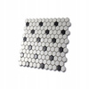 Mozaika Hexagon Blanco&BLACK 26x30