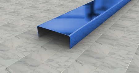 LISTWA ZE STALI NIERDZEWNEJ 0,6/2,0/244 BLUE N20