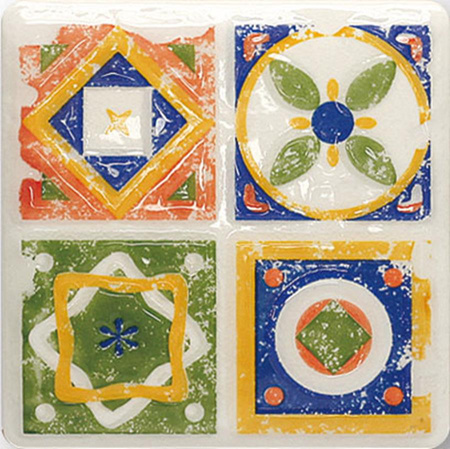 MAJOLIKA QUARTET 1 DEKOR 11,5X11,5