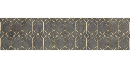 GRES SOFTCEMNT GRAPHITE DECOR GEO RECT.1197X297 G2