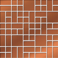 COPPER GLASS MOSAIC 25X25
